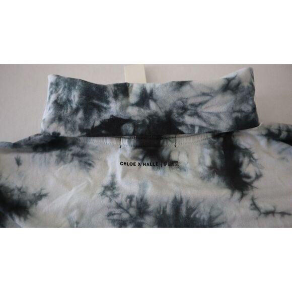 Victoria Secret Pink x Chloe x Halle Women's Sz M Tie Dye Cropped Turtleneck - Picture 6 of 7